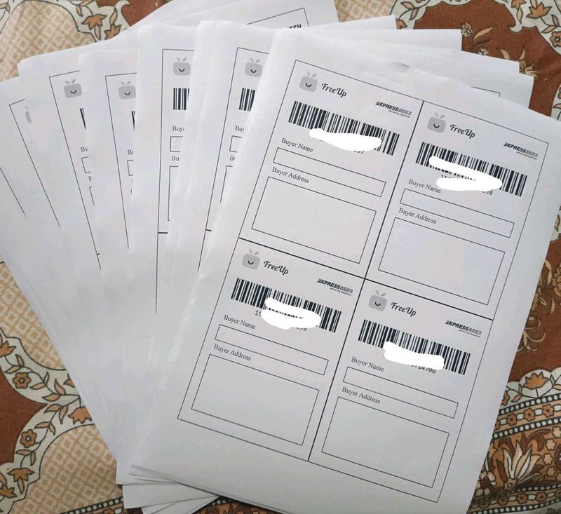 20 Nos Shipping Label