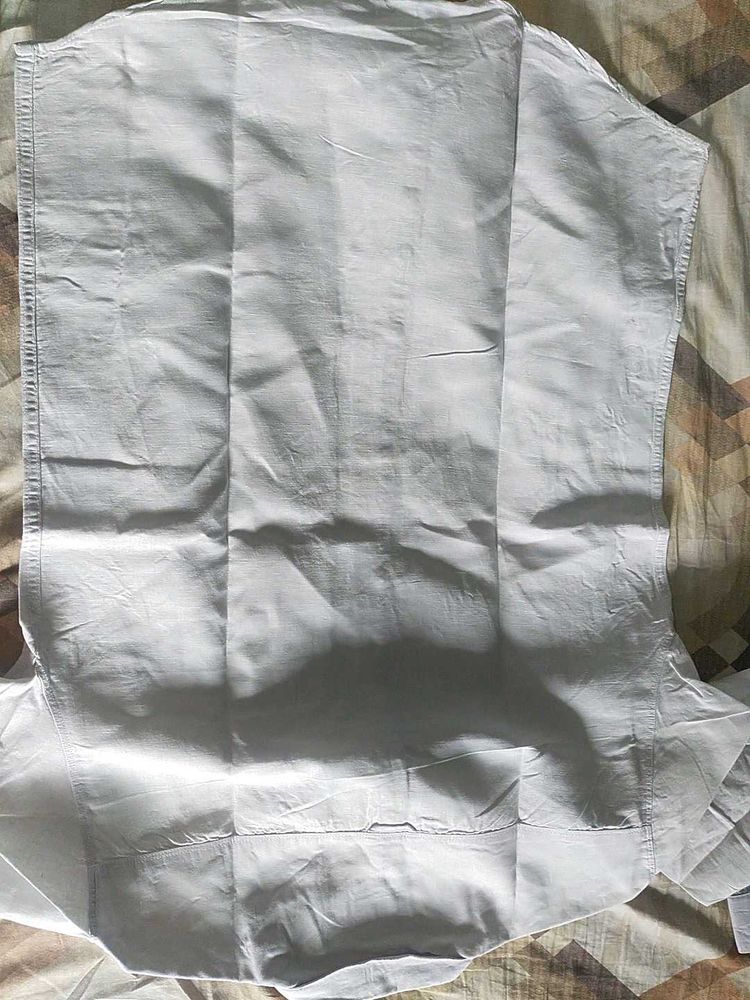 Crisp White Button-Down Shirt