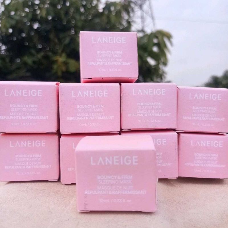 LANEIGE Bouncy&amp;Firm Face Sleeping Mask Pack Of 14