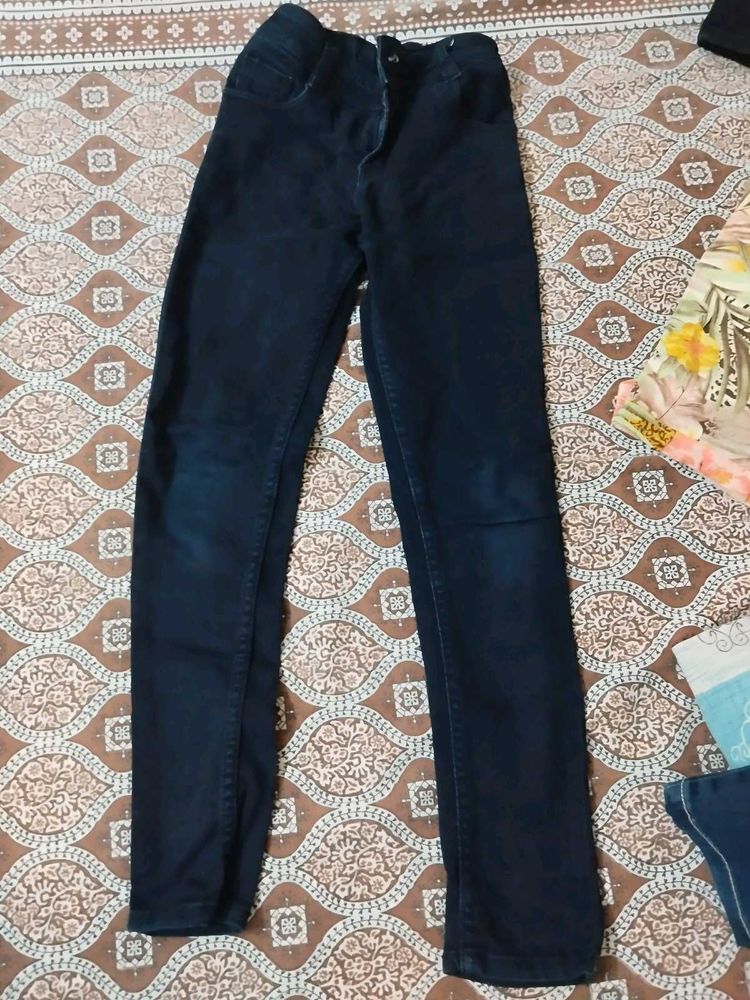 Dark Blue Denim Jeans