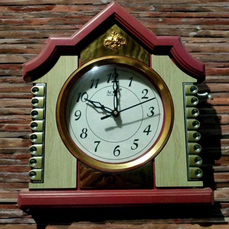 Vintage Wooden Wall Clock