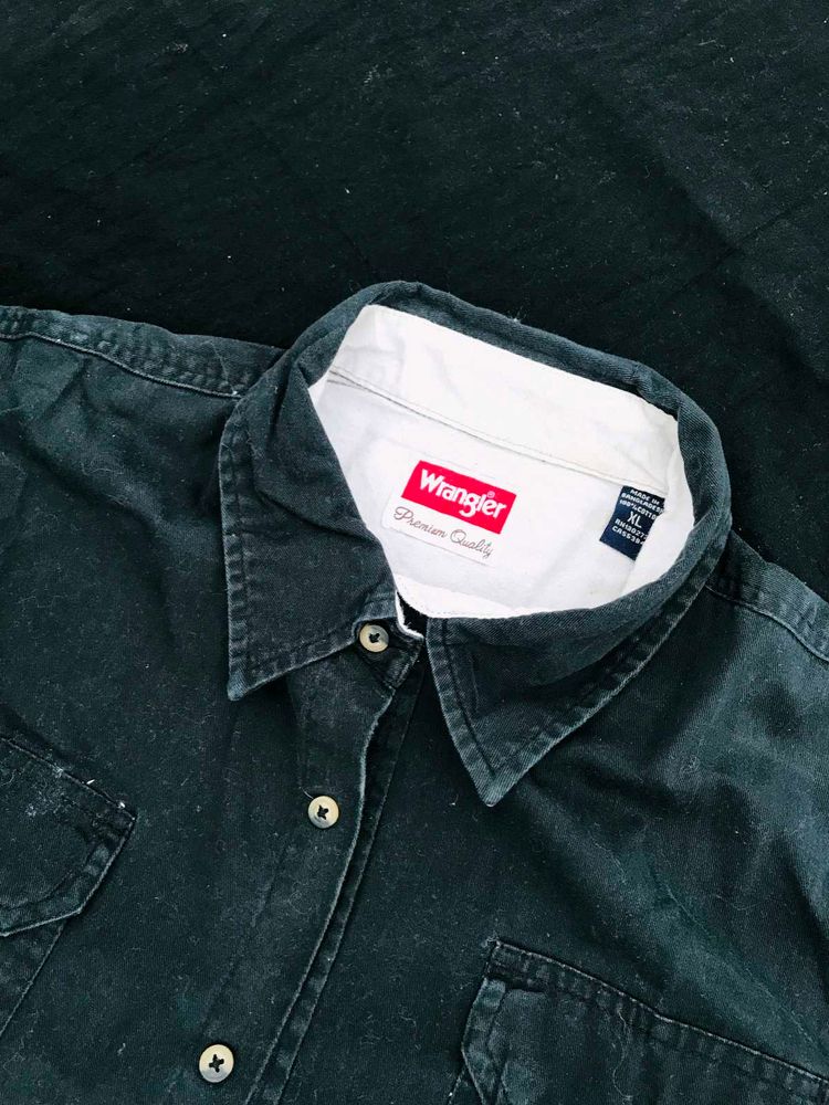 Wrangler Black Denim Shirt