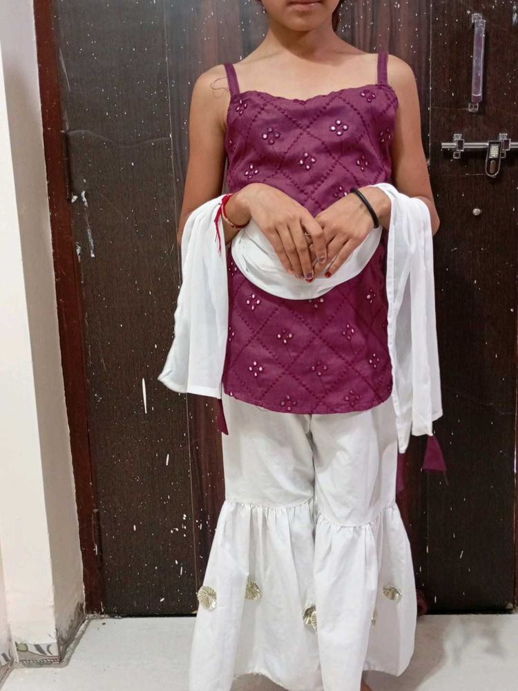 Sharara For 10 Year Girl 💜