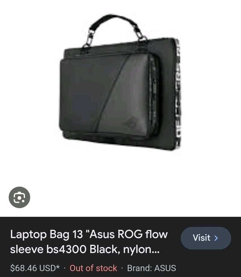 Asus ROG Flow Official Laptop Bag Of Box Package