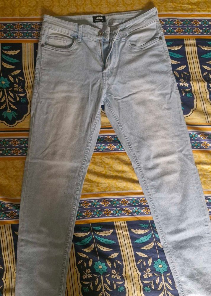 NUON By WESTSIDE sky Blue Jeans , Size - 30