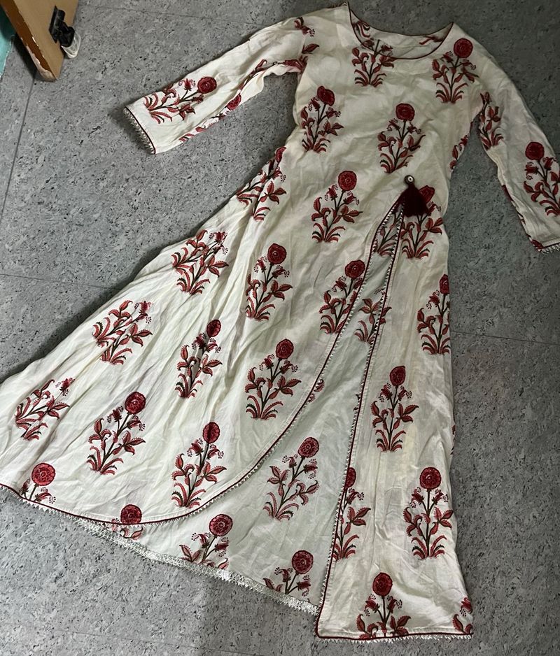 Floral Print Anarkali Kurti