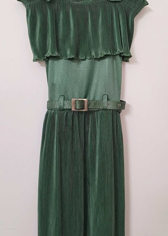Green Tiered Maxi Dress