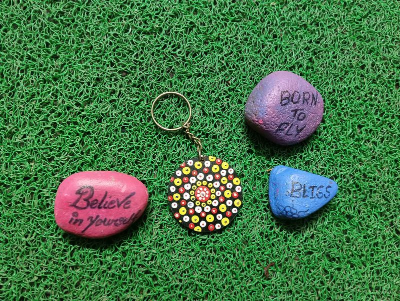 Handmade Painted Keychain