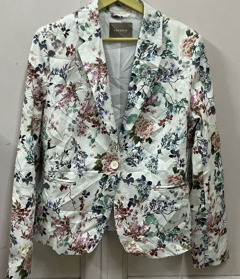 Floral Print Blazer
