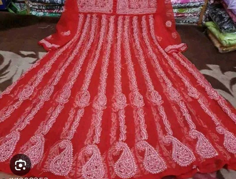 Elegant Red Ethnic Gown