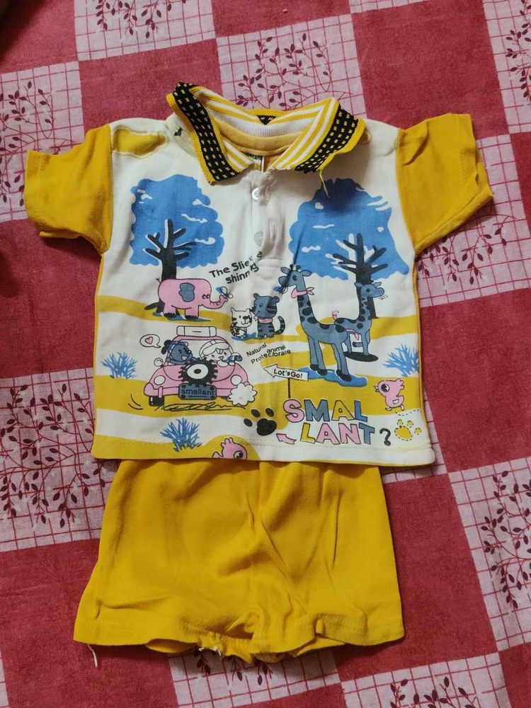 tshirt half pant set