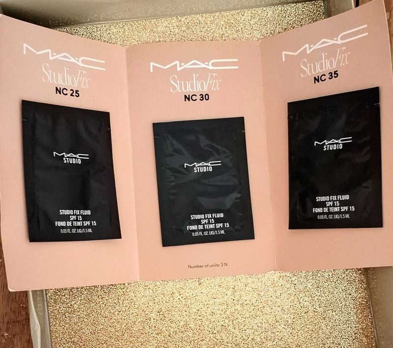 MAC Foundation Samples Pack 3 Shades