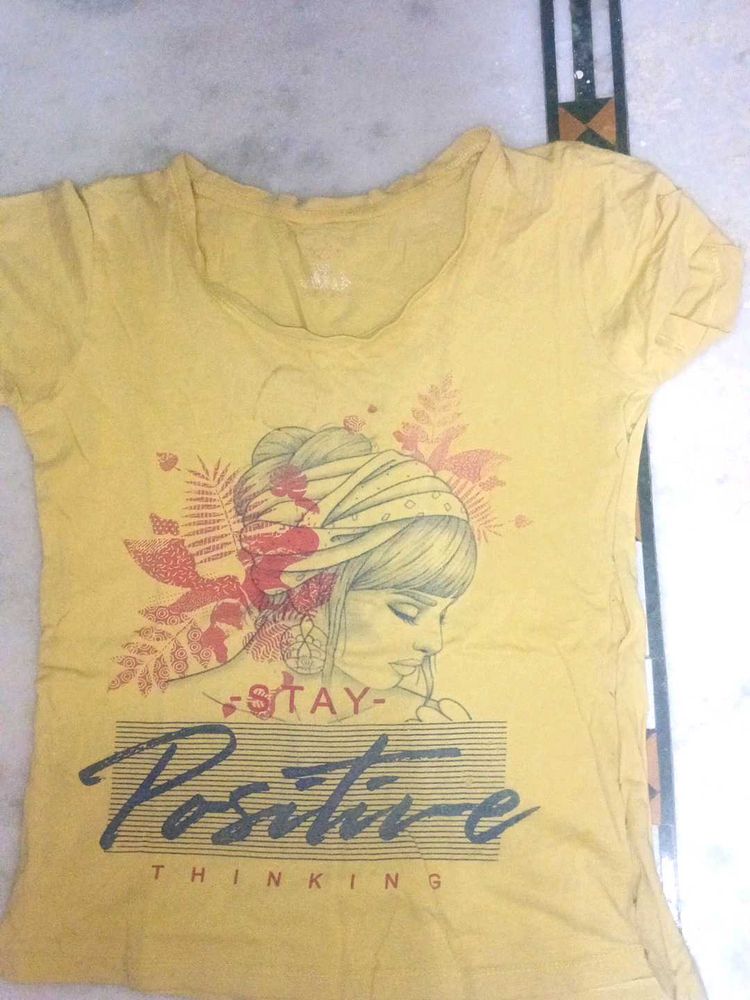 Yellow Graphic Tee