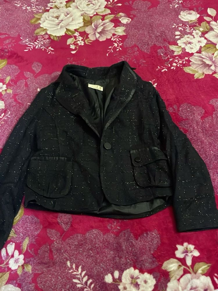 Black Cropped Jacket