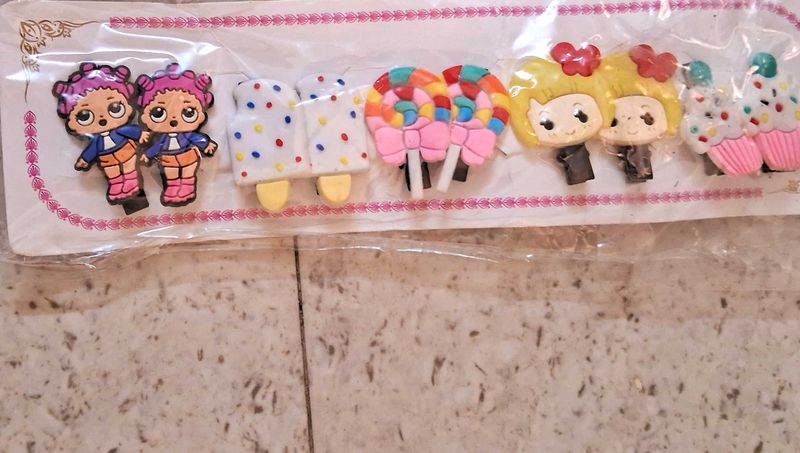 Cute Cartoon Hair Clips (Set of 6)
