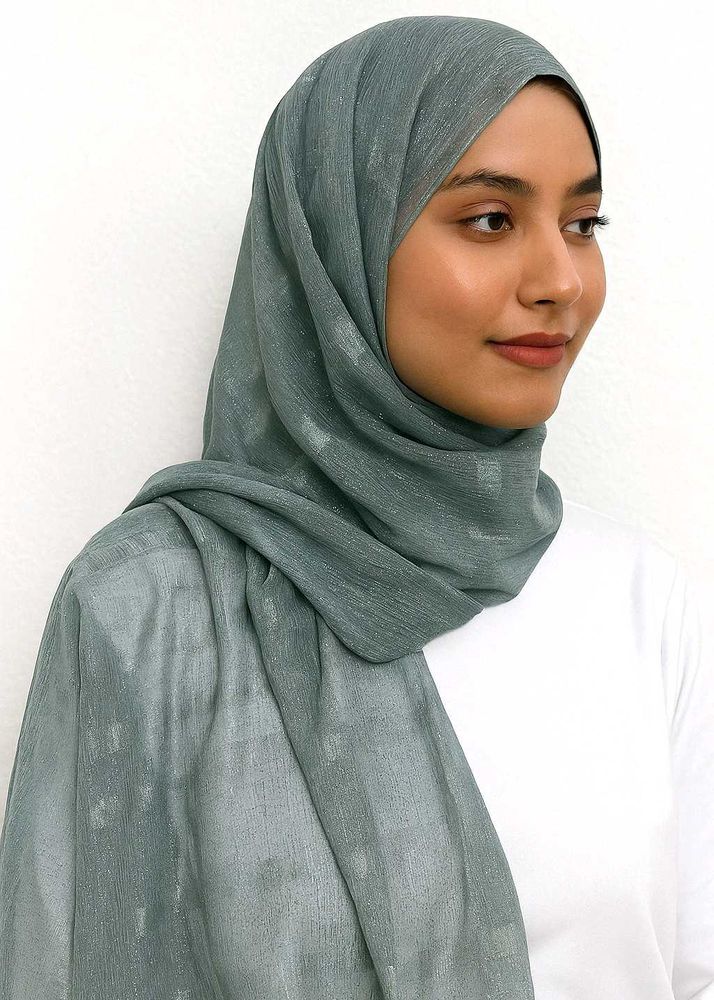 2 Elegant Teal Hijab