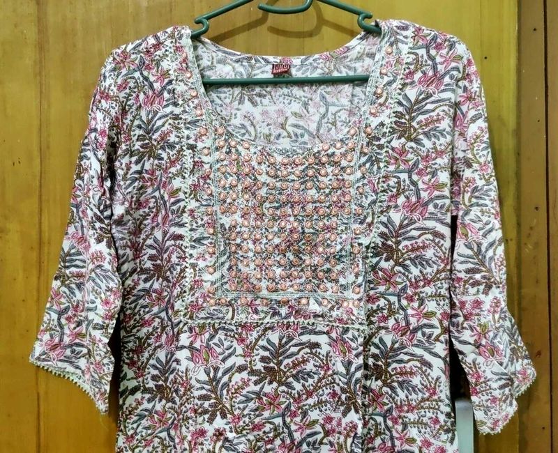 Floral Print Kurta