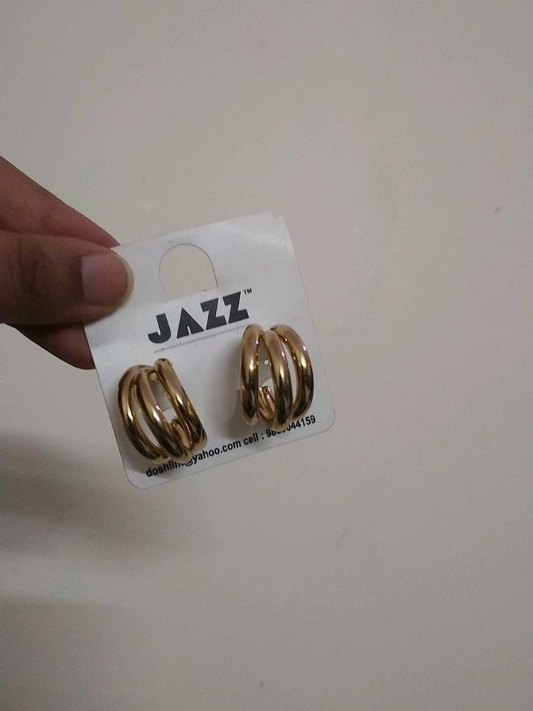 JAZZ Gold Hoop Earrings