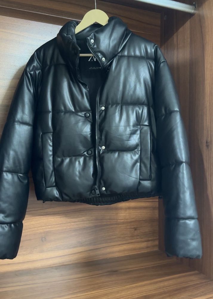 Zara Black Puffer Jacket