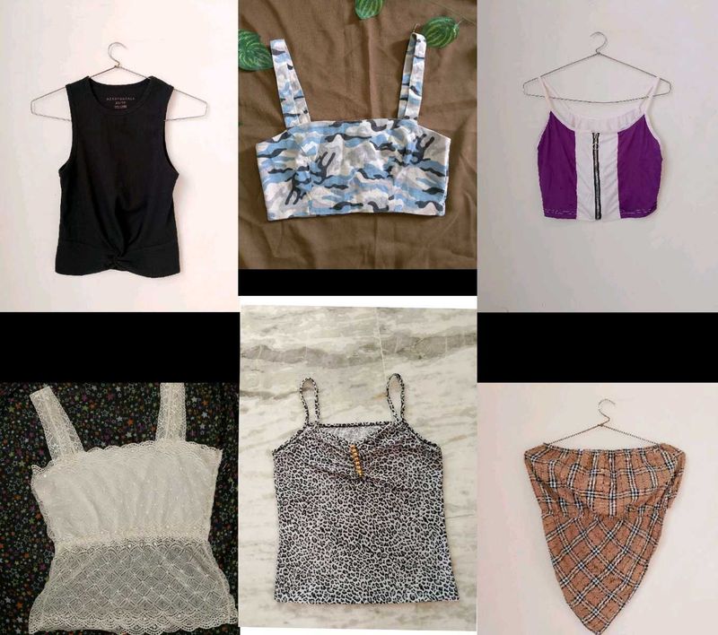 Combo Of 6 Branded Tops.