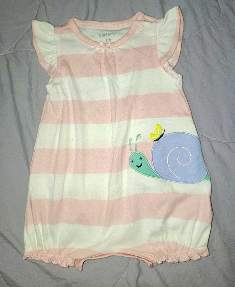 Cute Striped Baby Romper