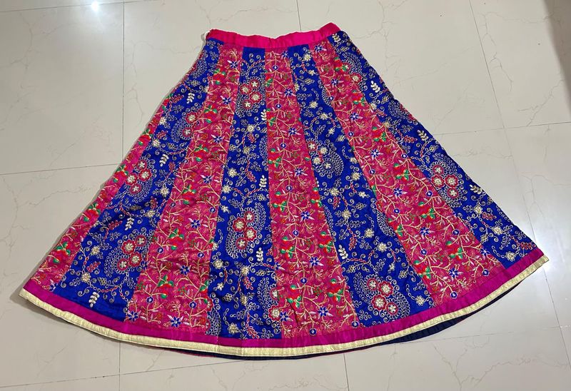 Floral Embroidered Skirt