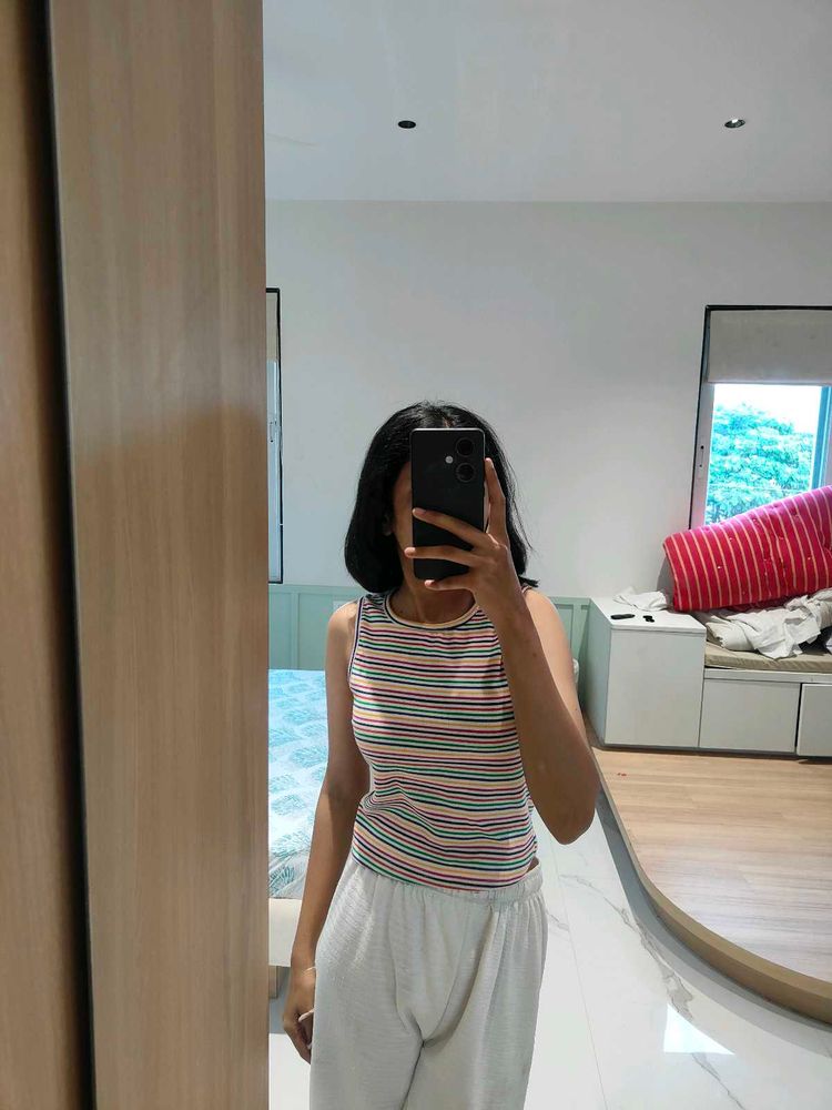 Vibrant Multicolour Tank Top