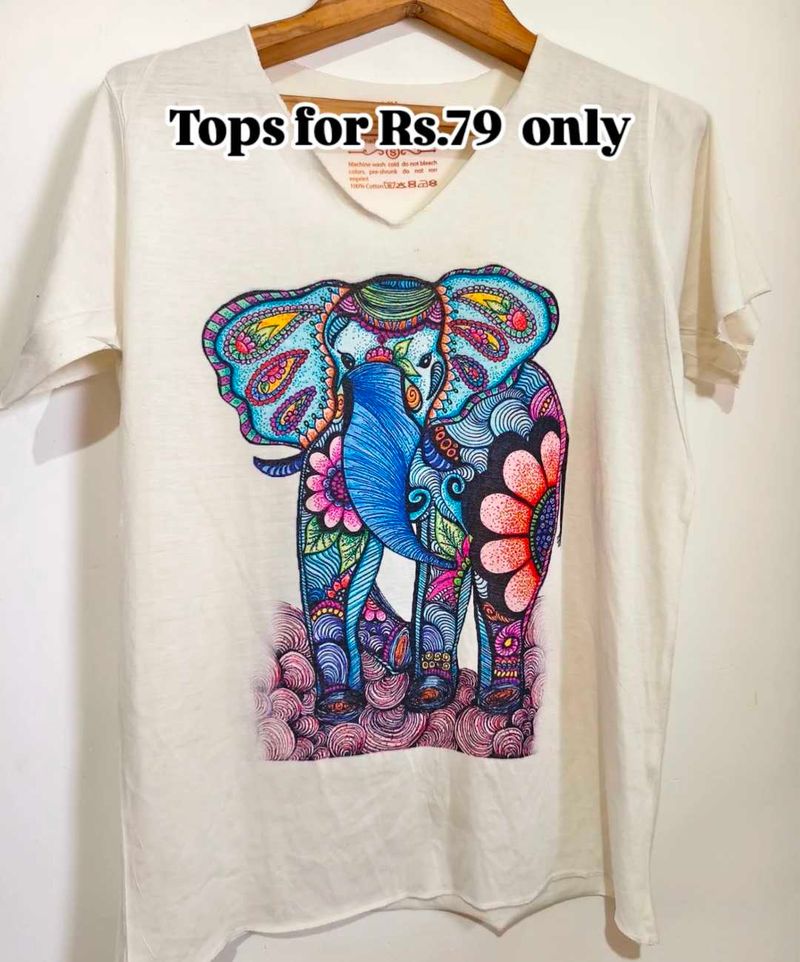 Elephant Graphic Tee Size S/ M