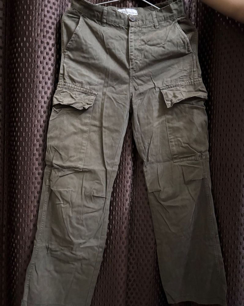 Olive Green Cargo Pants