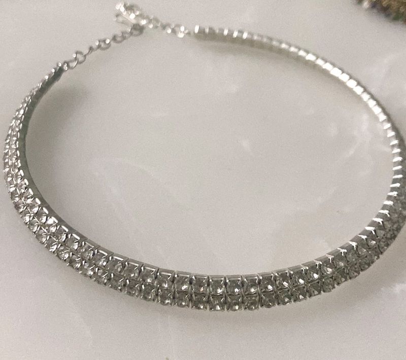 Elegant Rhinestone Choker Necklace