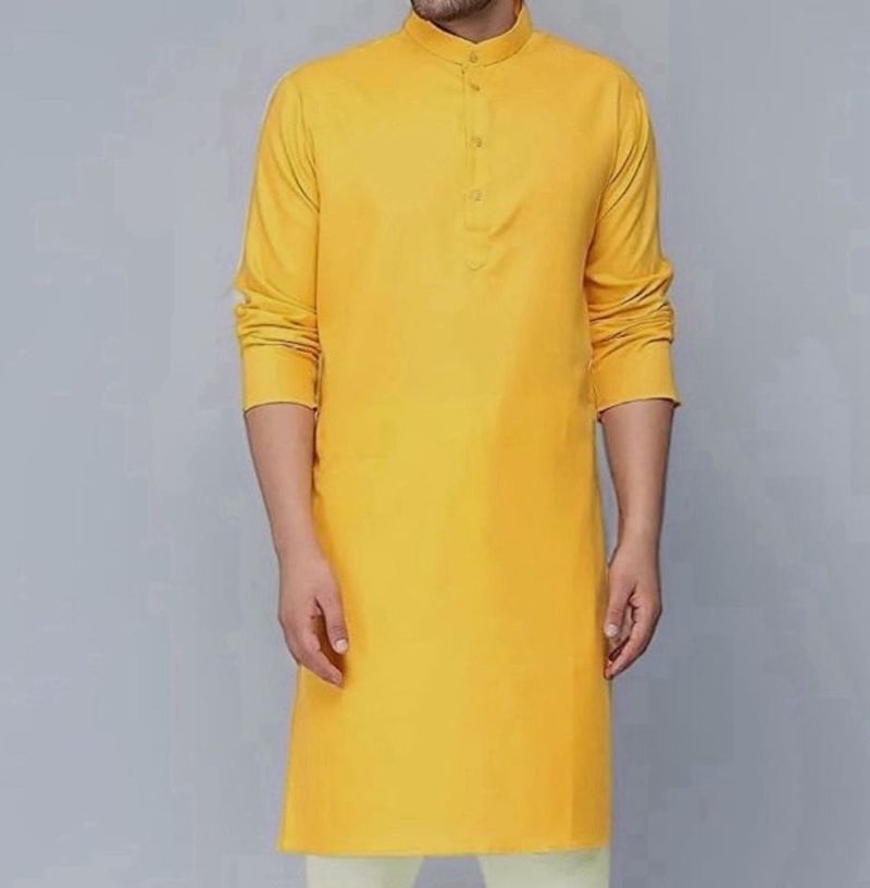 Men&#39;s Yellow Kurta