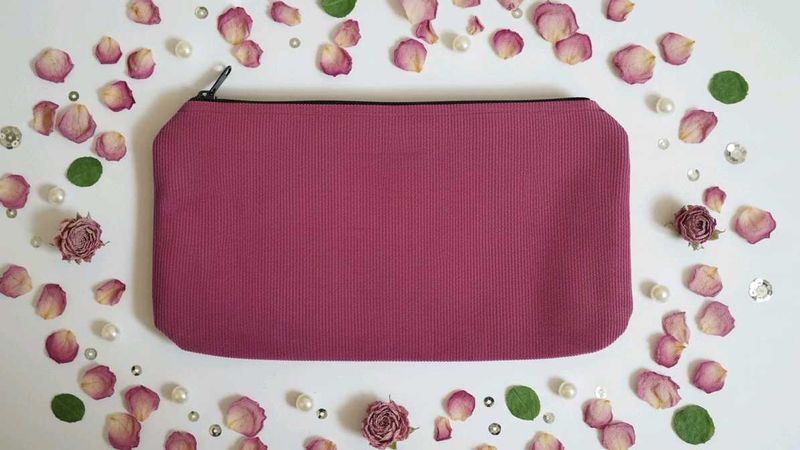 Pink Zippered Pouch