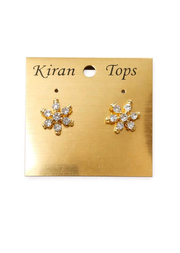 Sparkling Floral Stud Earrings