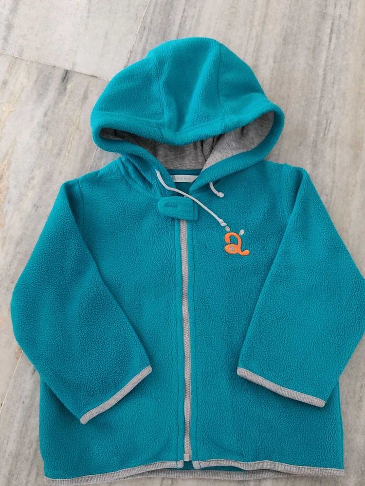 Cute Blue Fleece Jacket