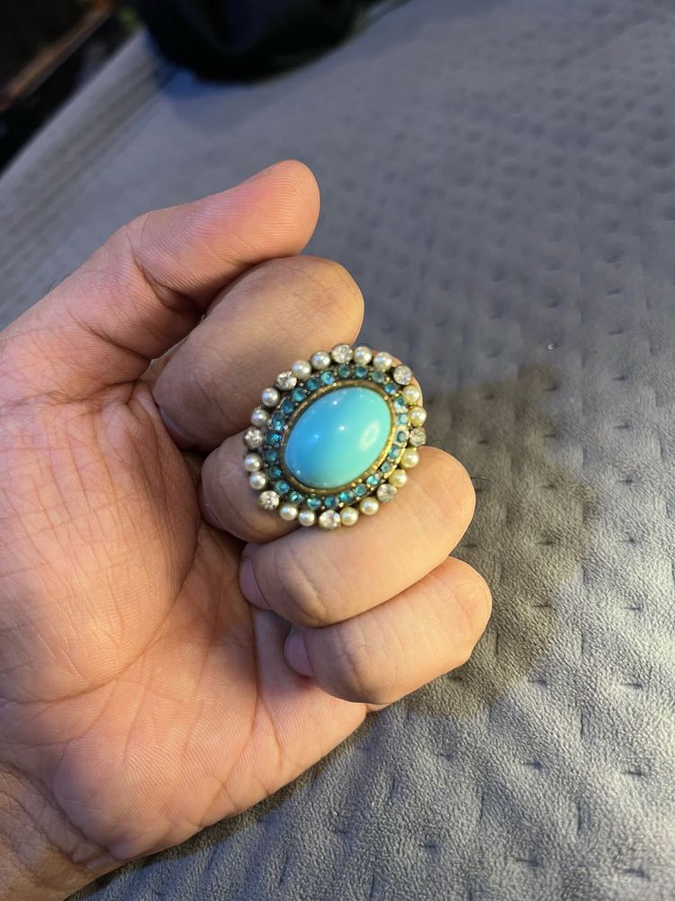 Turquoise Diamond Ring
