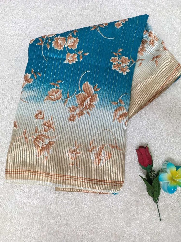 Floral Print Saree