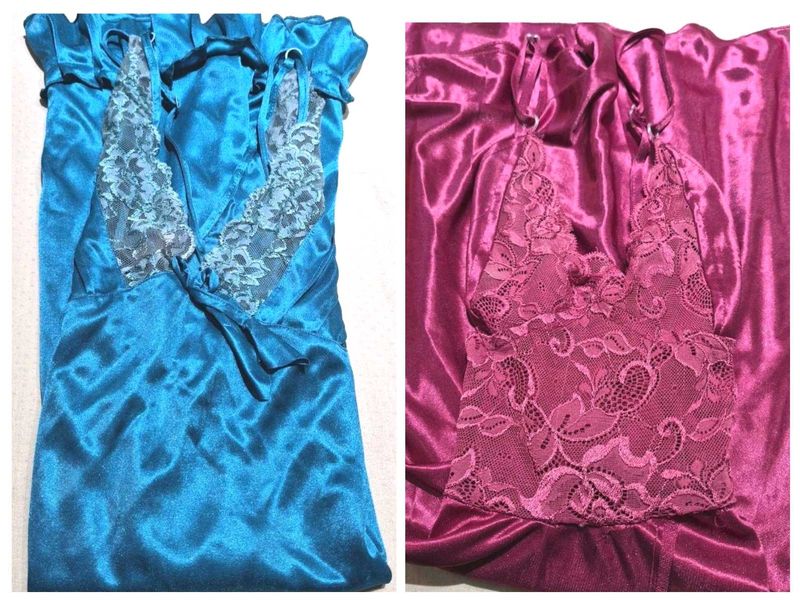 Silky Night dress Set