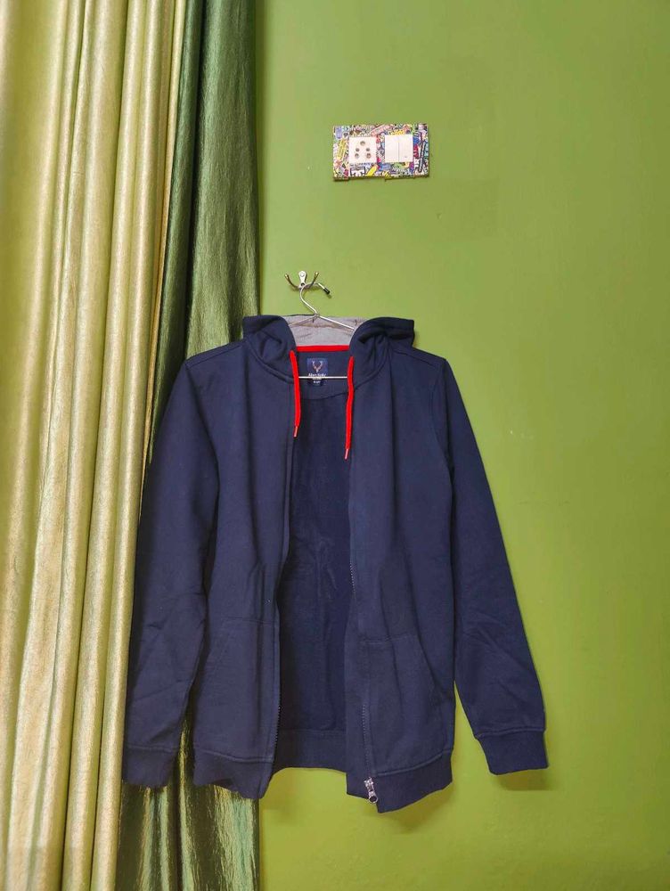 Allen Solly Jr Boy&#39;s Navy Blue Cotton Sweatshirt!