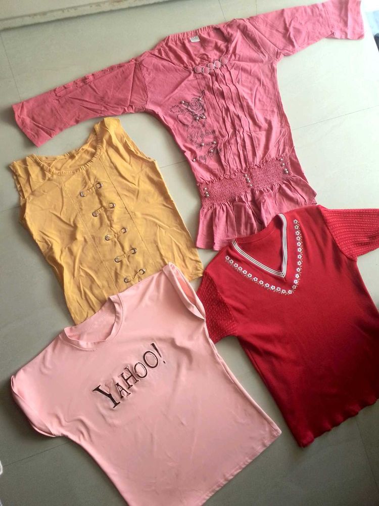 Combo Of 4 Stylish Tops/Tshirt