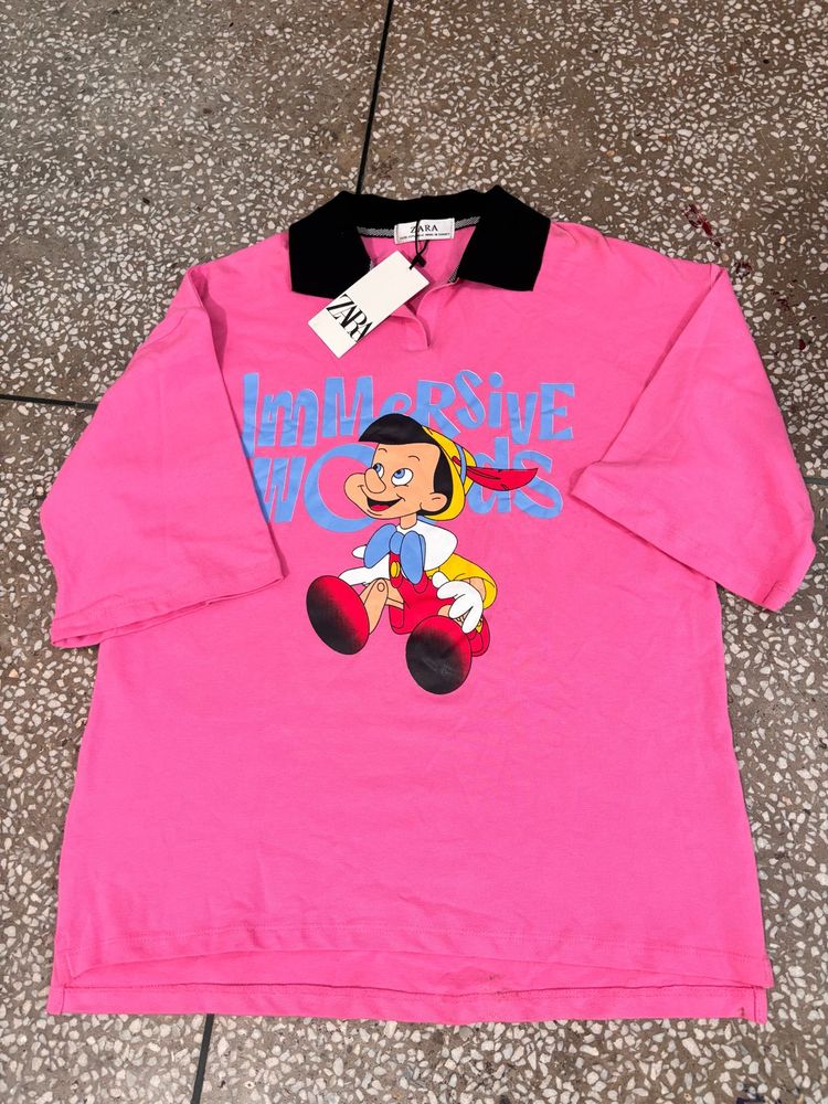 Pink Graphic T-Shirt