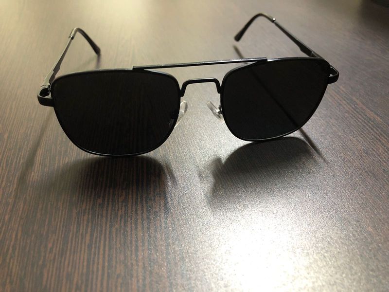 Black Aviator Sunglasses
