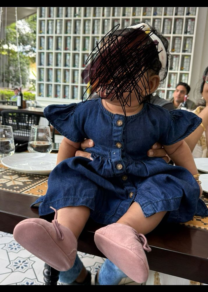 Cute Denim Baby Dress