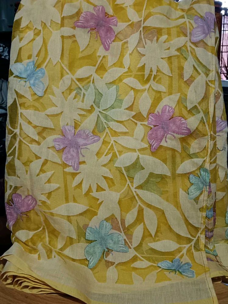 Yellow Colour Saree