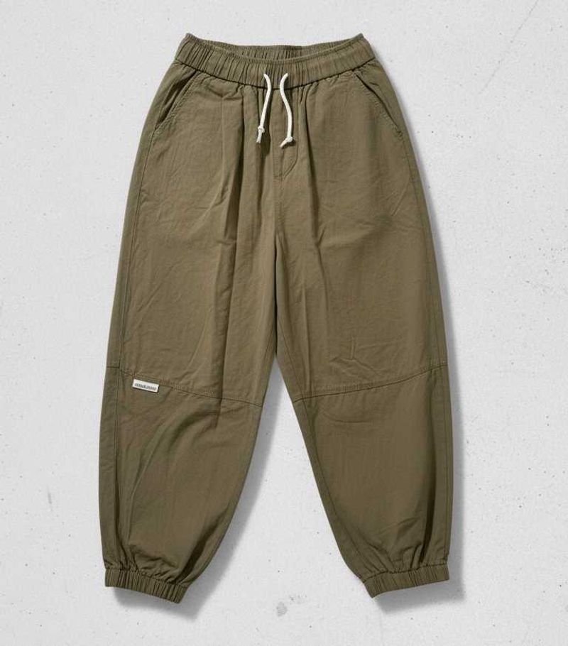 Olive Green Casual Pants