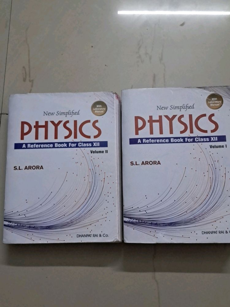 SL ARORA VOL 1 AND 2 For Class Twelve PHYSICS