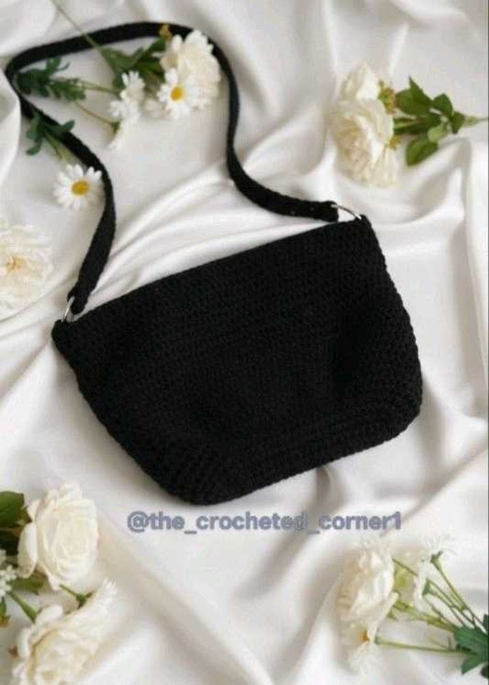 Crochet Black Bag