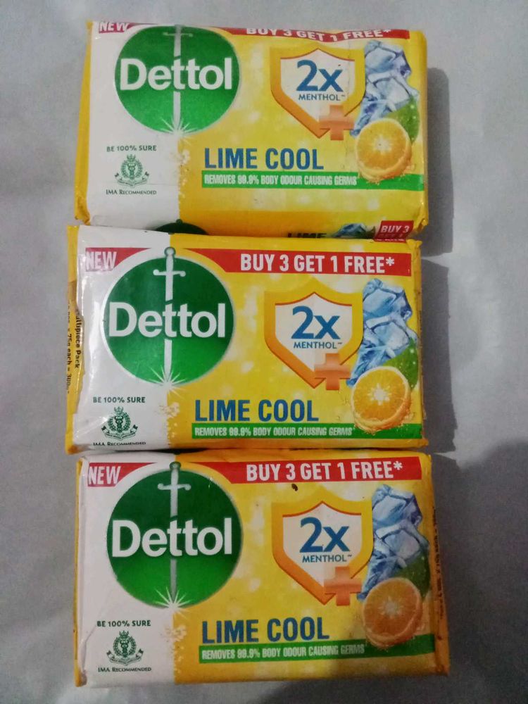 Dettol(4) Buy  3,Free 1 Soap