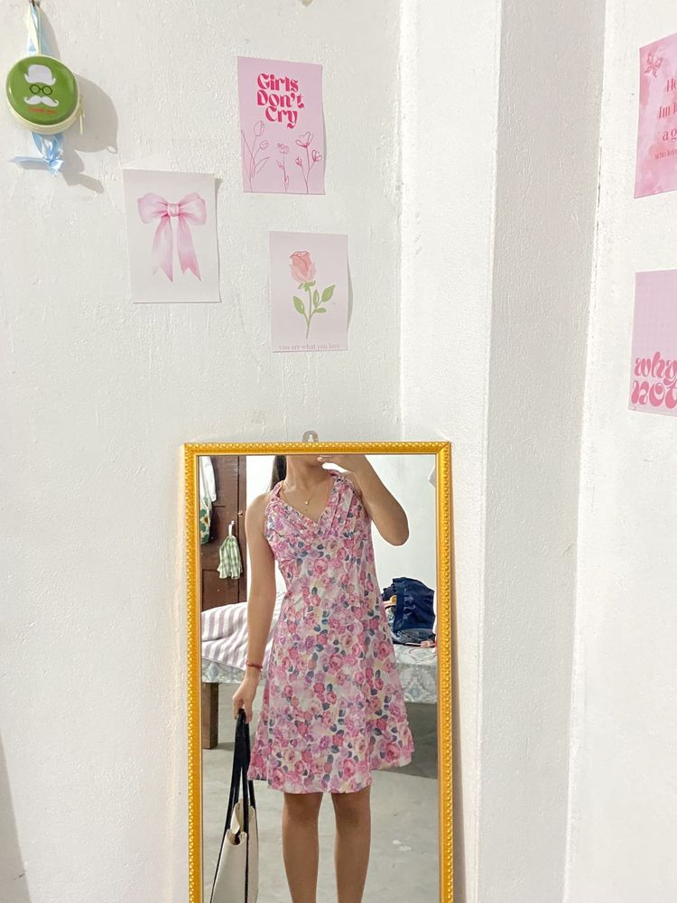 urbanic pink floral dress