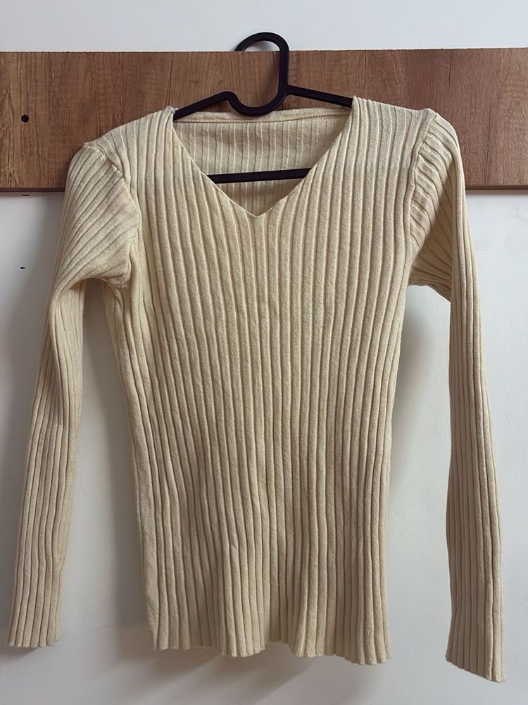 Ribbed Long Sleeve Top