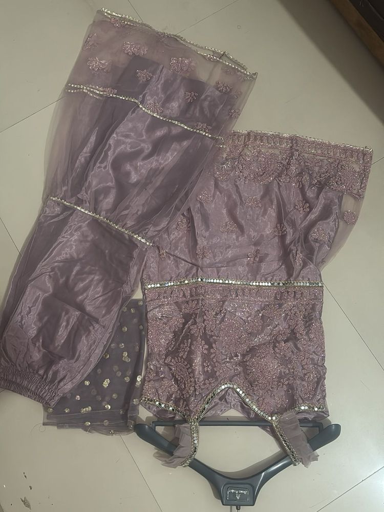 Elegant Lavender Kurta Set